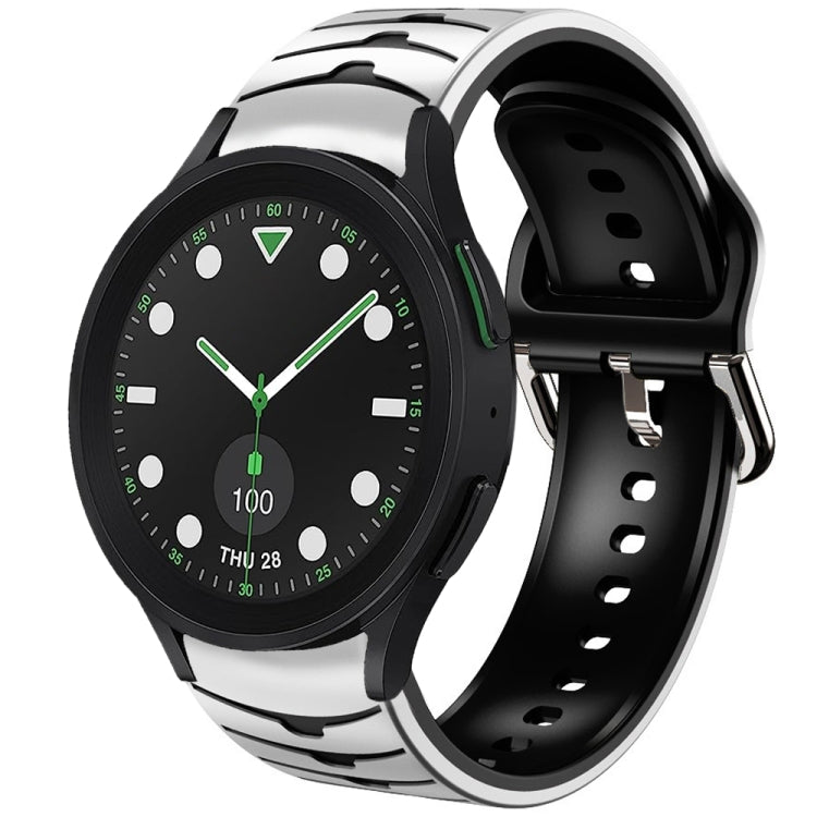 Curved Texture Silicone Watch Band, For Samsung Galaxy Watch 6 Classic 43mm, For Samsung Galaxy watch 5 Pro Golf Edition, For Samsung Galaxy watch 5 Golf Edition