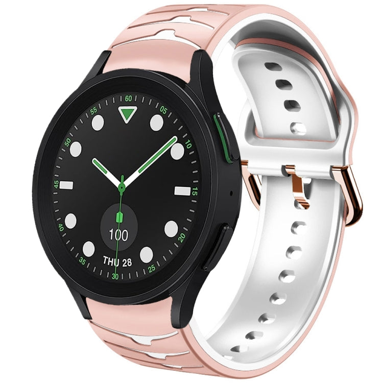 Curved Texture Silicone Watch Band, For Samsung Galaxy Watch 6 Classic 43mm, For Samsung Galaxy watch 5 Pro Golf Edition, For Samsung Galaxy watch 5 Golf Edition