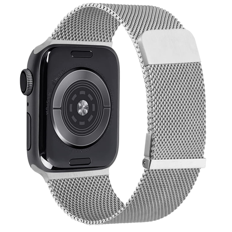 Milan Double Magnetic Steel Mesh Watch Band, For Apple Watch Ultra 49mm, For Apple Watch 8 41mm, For Apple Watch 8 45mm, For Apple Watch SE 2022 40mm, For Apple Watch SE 2022 44mm, For Apple Watch 7 41mm