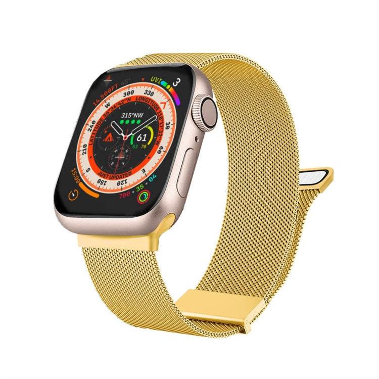 Milan Double Magnetic Steel Mesh Watch Band, For Apple Watch Ultra 49mm, For Apple Watch 8 41mm, For Apple Watch 8 45mm, For Apple Watch SE 2022 40mm, For Apple Watch SE 2022 44mm, For Apple Watch 7 41mm