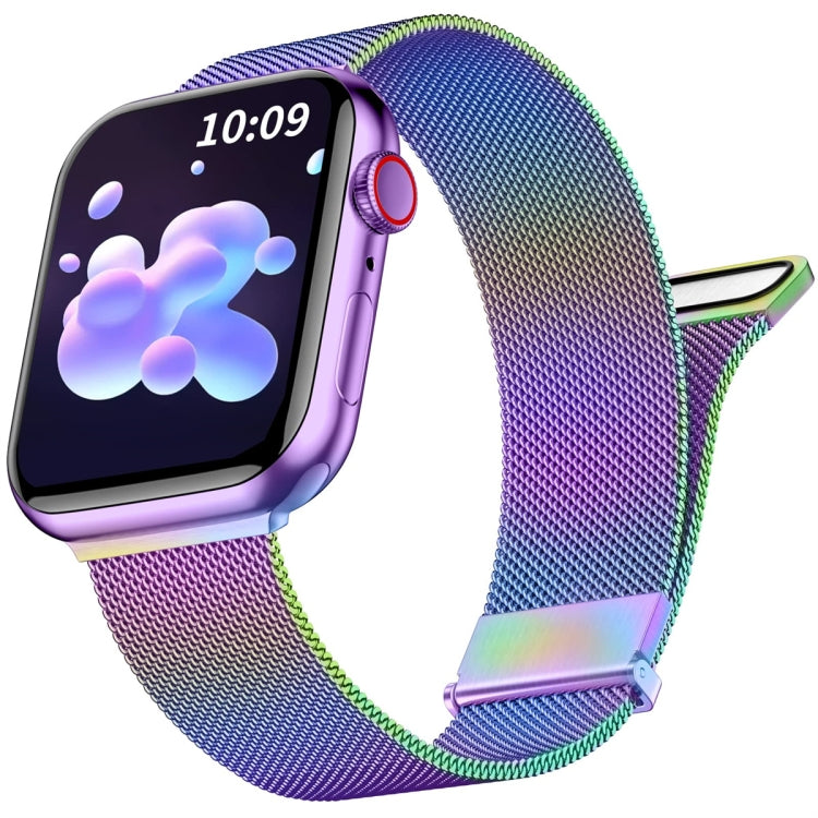 Milan Double Magnetic Steel Mesh Watch Band, For  Apple Watch 7 45mm, For Apple Watch SE 40mm, For Apple Watch SE 44mm, For Apple Watch 6 40mm, For Apple Watch 6 44mm, For Apple Watch 5 44mm
