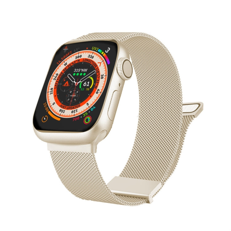 Milan Double Magnetic Steel Mesh Watch Band, For  Apple Watch 7 45mm, For Apple Watch SE 40mm, For Apple Watch SE 44mm, For Apple Watch 6 40mm, For Apple Watch 6 44mm, For Apple Watch 5 44mm