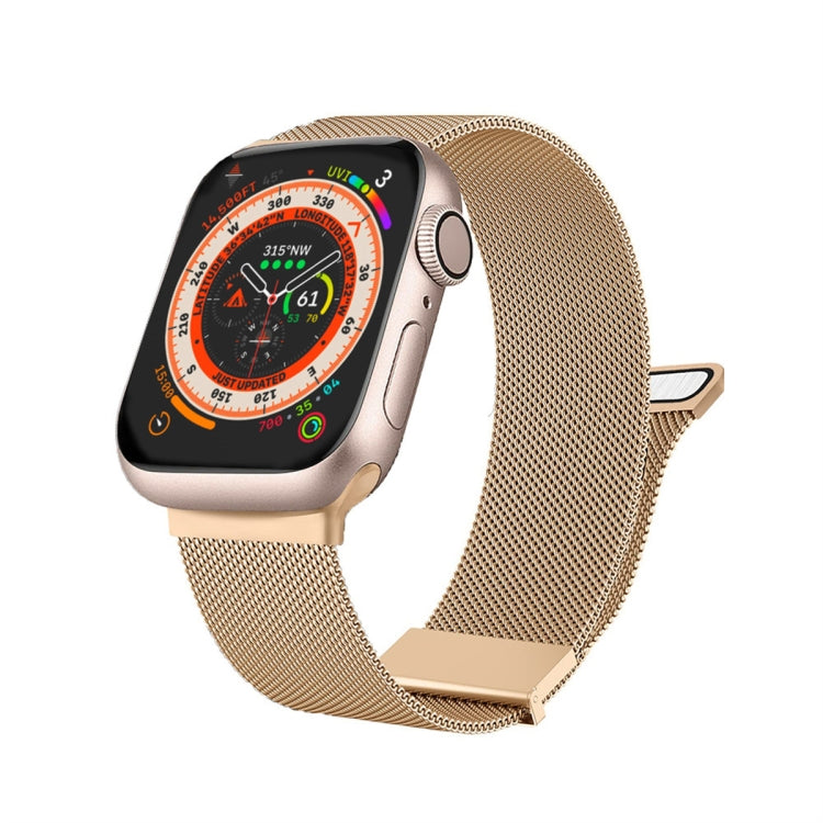 Milan Double Magnetic Steel Mesh Watch Band, For  Apple Watch 7 45mm, For Apple Watch SE 40mm, For Apple Watch SE 44mm, For Apple Watch 6 40mm, For Apple Watch 6 44mm, For Apple Watch 5 44mm