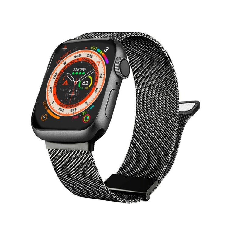 Milan Double Magnetic Steel Mesh Watch Band, For  Apple Watch 7 45mm, For Apple Watch SE 40mm, For Apple Watch SE 44mm, For Apple Watch 6 40mm, For Apple Watch 6 44mm, For Apple Watch 5 44mm