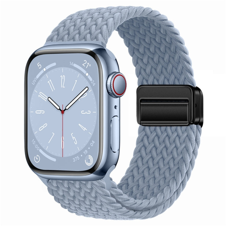 Nylon Woven Magnetic Fold Buckle Watch Band, For Apple Watch Series 9 41mm, For Apple Watch Ultra 49mm