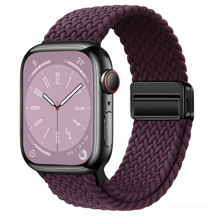 Nylon Woven Magnetic Fold Buckle Watch Band, For Apple Watch Series 9 41mm, For Apple Watch Ultra 49mm