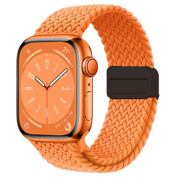 Nylon Woven Magnetic Fold Buckle Watch Band, For Apple Watch Series 9 41mm, For Apple Watch Ultra 49mm
