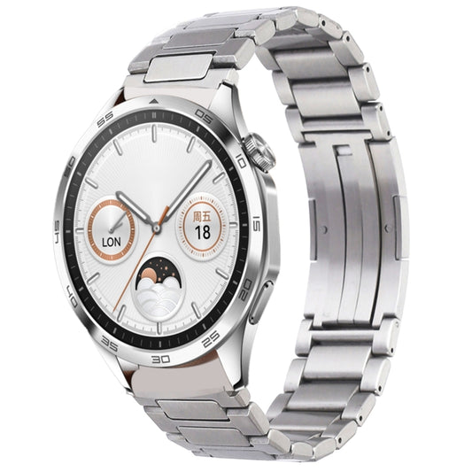 H-Shaped Folding Buckle Stainless Steel Metal Watch Band, For Huawei Watch GT4 46mm, For Huawei Watch 4 / 4 Pro, For Huawei Watch Ultimate / Buds, For Huawei Watch GT3 SE, For Huaei Watch 3 Pro New, For Huawei Watch GT3 Pro 46mm / Watch GT3 46mm