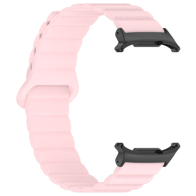 For Samsung Galaxy Watch Ultra 47mm Spot Pattern Two Color Magnetic Silicone Watch Band