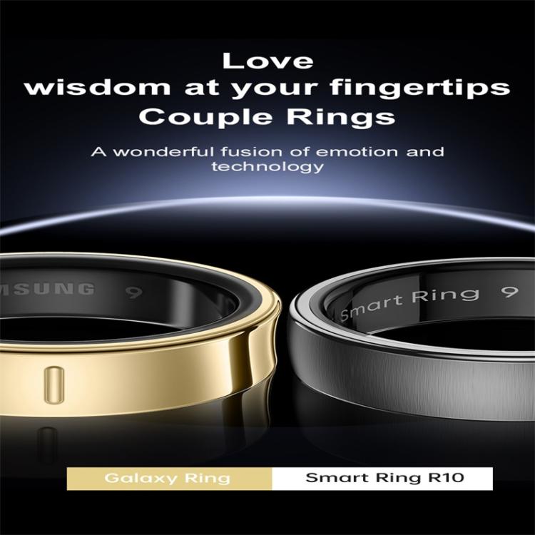 R10 SIZE 12 Smart Ring, Support Heart Rate / Blood Oxygen / Sleep / Multiple Sports Modes