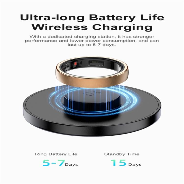 R10 SIZE 12 Smart Ring, Support Heart Rate / Blood Oxygen / Sleep / Multiple Sports Modes