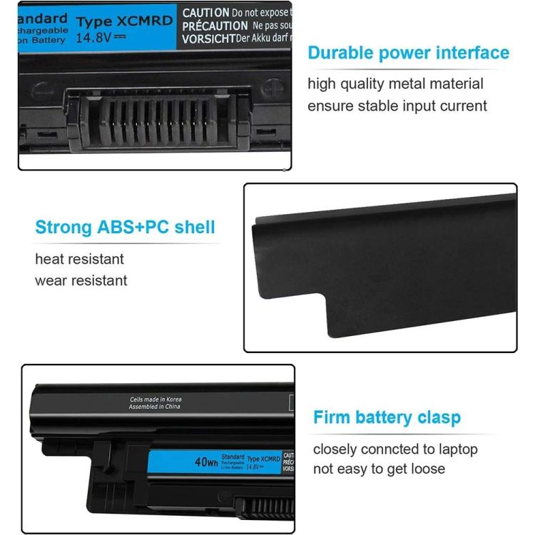 Battery for Dell Inspiron 15 3000 Series 3542 3543 3521 17 3721 3737 15R 5537 5521 17R 5737, XCMRD 14.8V