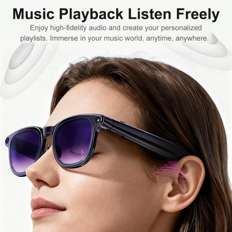 A2 8MP HD Smart Camera Glasses, Support AI Translation / AI Assistant / Bluetooth Calling