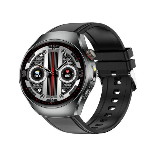 ET460 1.47 inch Color Screen BT Calling Smart Watch Vegan Leather Strap, Support Health Monitoring / ECG