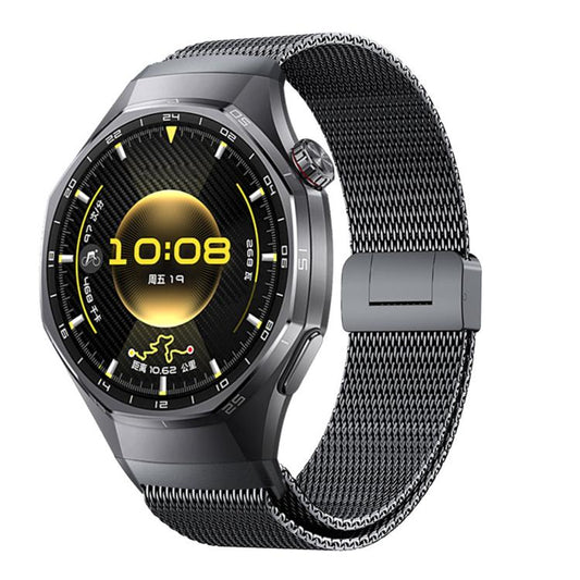 Press Button Seamless Interface Milan Magnetic Buckle Titanium Alloy Watch Band, For Huawei Watch GT 6 Pro