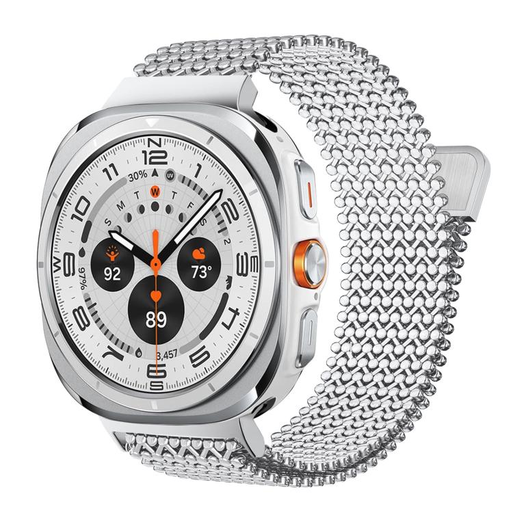 Breathable Stainless Steel Magnetic Watch Band, For Galaxy Watch Ultra2 2026 / 2025 / 1 2024, For Galaxy Watch9 / 8 / 8 Classic