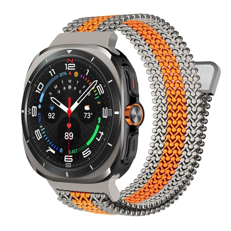 Breathable Stainless Steel Magnetic Watch Band, For Galaxy Watch Ultra2 2026 / 2025 / 1 2024, For Galaxy Watch9 / 8 / 8 Classic