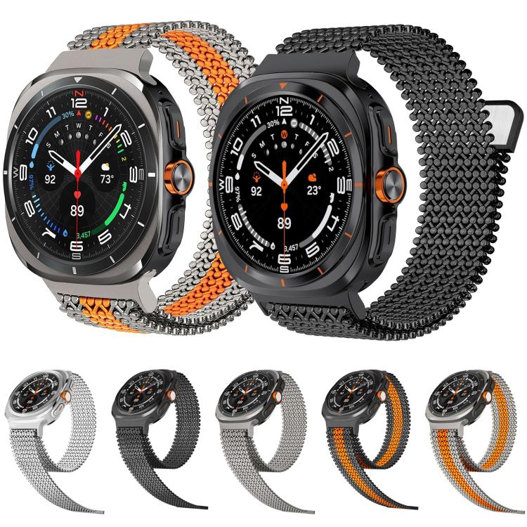 Breathable Stainless Steel Magnetic Watch Band, For Galaxy Watch Ultra2 2026 / 2025 / 1 2024, For Galaxy Watch9 / 8 / 8 Classic