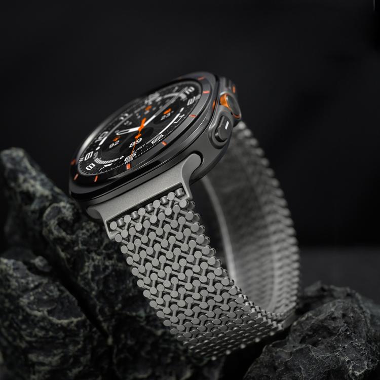 Breathable Stainless Steel Magnetic Watch Band, For Galaxy Watch Ultra2 2026 / 2025 / 1 2024, For Galaxy Watch9 / 8 / 8 Classic