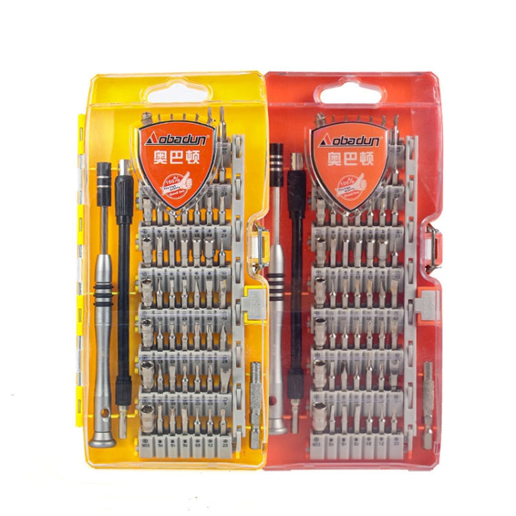 Obadun 9800 58 in 1 Screwdriver Set Manual CRV Batch Mobile Phone Disassembly Glasses Repair Tool, Obadun 9800(Orange)