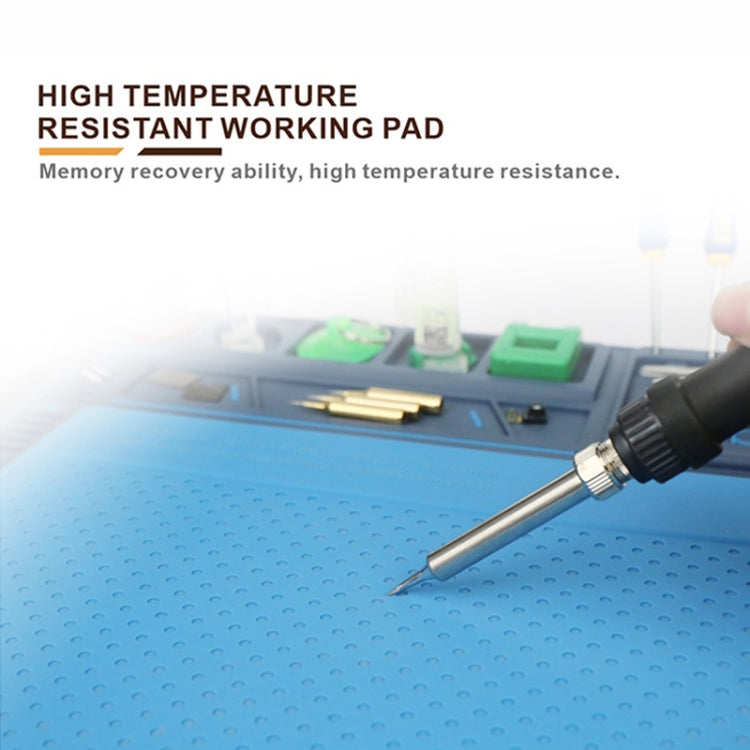 BAKU BA-695  2 in 1 TPR+Silicone Computer Phone Repair Desk Mat Heat Resistant Insulation Mat, BAKU BA-695