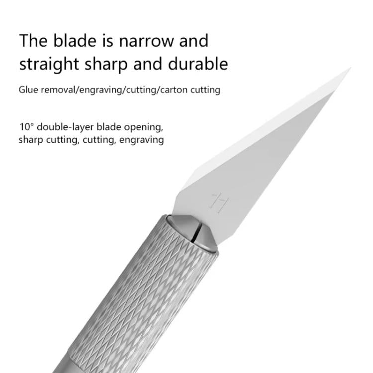MaAnt M077 150pcs /Box Double-sided Flat Blade Cell Phone Repair Back Cover Removal Artistic Engraving Knife Blade, No. 4, No. 4A, No. 11, No. 16, No. 17