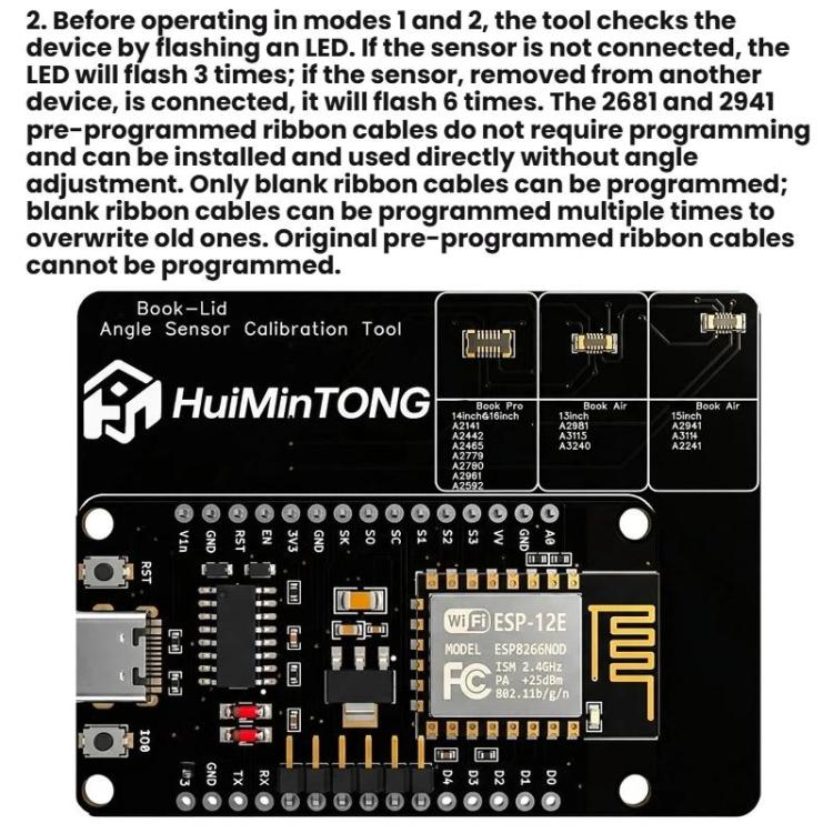 For Macbook Pro / Air HuiMinTONG HMT-AP85 Angle Sensor Calibration Tool