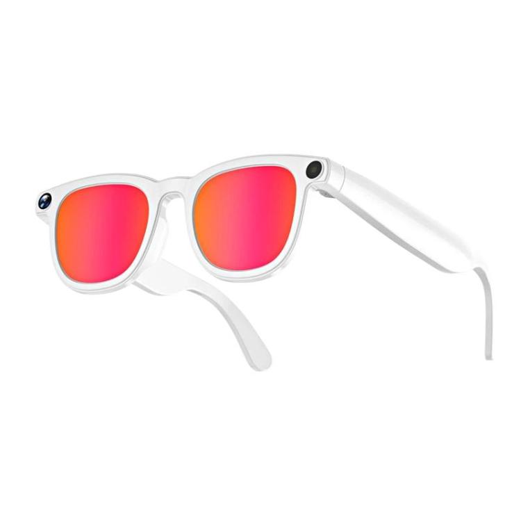 JS01 Pro Smart Glasses Support 12MP Camera, AI Translation, Human Detection, Video & Audio Recording, Transparent Anti-Blue Light Lenses, Graduated Blue Lenses, Graduated Red Lenses