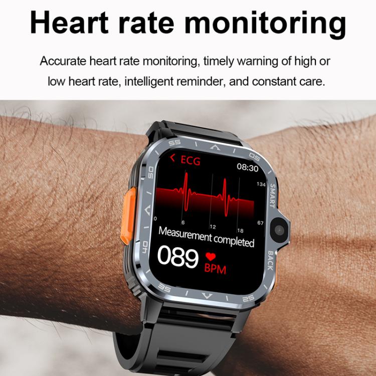 Eurasian African Versions 4G SIM Card Slot Rugged Sports Smartwatch With Google Play Store, Black 2+16G, Silver 2+16G, Black 4+64G, Silver 4+64G