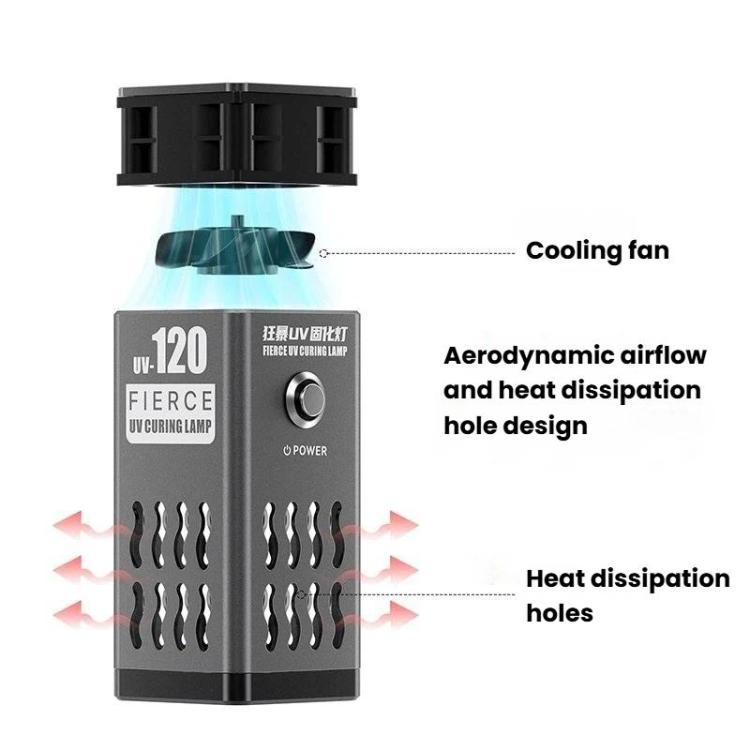 MECHANIC UV-120 12 High-Power Beads UV Curing Lamp Fast Curing Tool Light