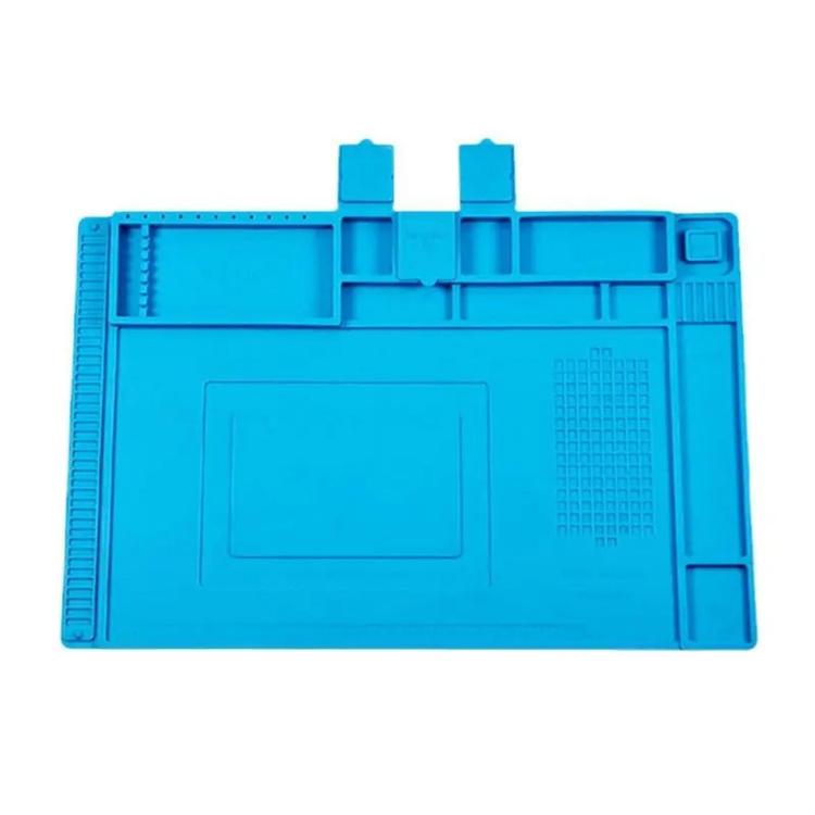 Magnetic Silicone Soldering Mat Heat Resistant Work Mat for Electronics Repair  17.7 x 11.8 Inch