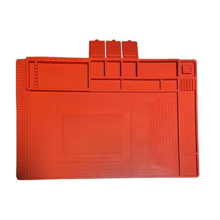 Magnetic Silicone Soldering Mat Heat Resistant Work Mat for Electronics Repair  17.7 x 11.8 Inch