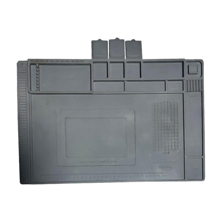 Magnetic Silicone Soldering Mat Heat Resistant Work Mat for Electronics Repair  17.7 x 11.8 Inch