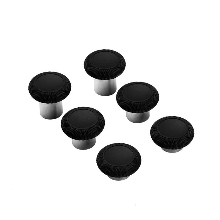 GuliKit NS34 King Kong Ring Thumbstick Kit 6-in-1 Replacement Joystick Caps with 3 Heights Compatible with GuliKit KingKong Controller Series, NS34 Black, NS34 Gray