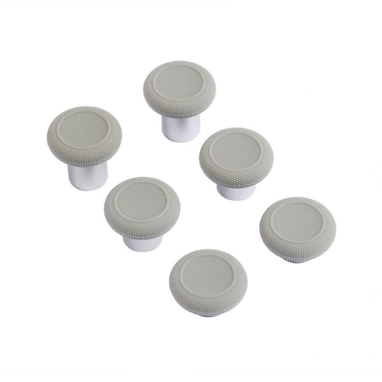 GuliKit NS34 King Kong Ring Thumbstick Kit 6-in-1 Replacement Joystick Caps with 3 Heights Compatible with GuliKit KingKong Controller Series, NS34 Black, NS34 Gray