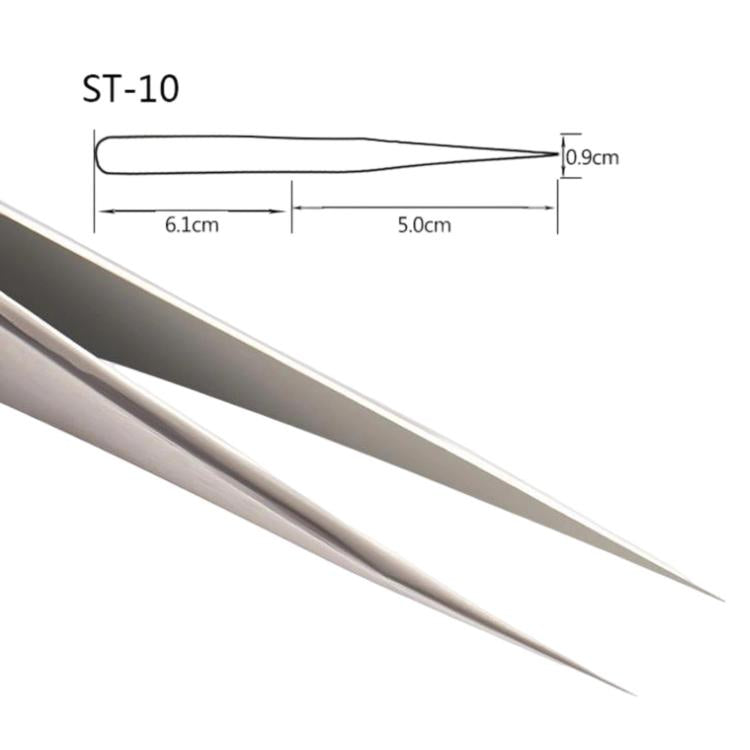 Stainless Steel Anti-Static Tweezers For Phone Repair Multi-Purpose Tweezers For Jewelry Picking & Bird Nest Cleaning, ST-10, ST-11, ST-12, ST-13, ST-14, ST-15, ST-16, ST-17, ST-18