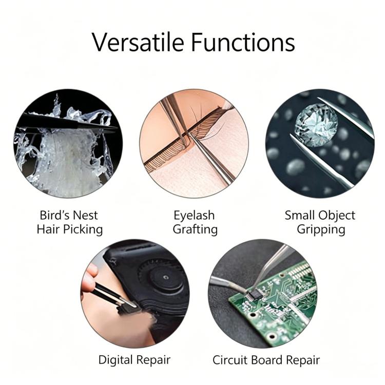 Stainless Steel Anti-Static Tweezers For Phone Repair Multi-Purpose Tweezers For Jewelry Picking & Bird Nest Cleaning, ST-10, ST-11, ST-12, ST-13, ST-14, ST-15, ST-16, ST-17, ST-18