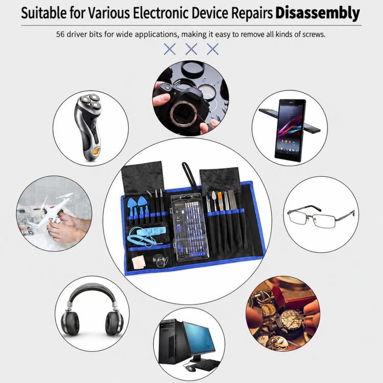 Precision Screwdriver Electronics Repair Tool Kit For Phone Computer Watch, 80-Piece Set