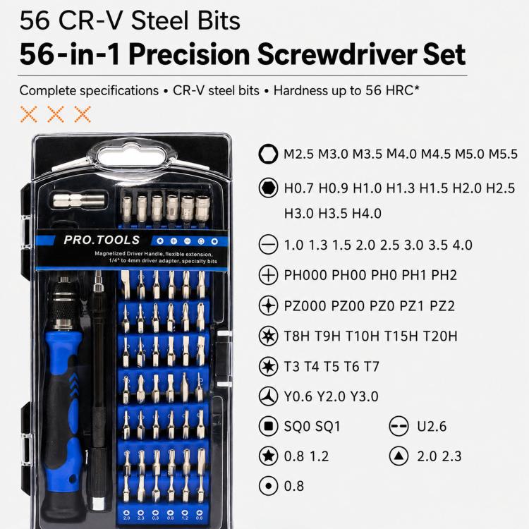Precision Screwdriver Electronics Repair Tool Kit For Phone Computer Watch, 80-Piece Set
