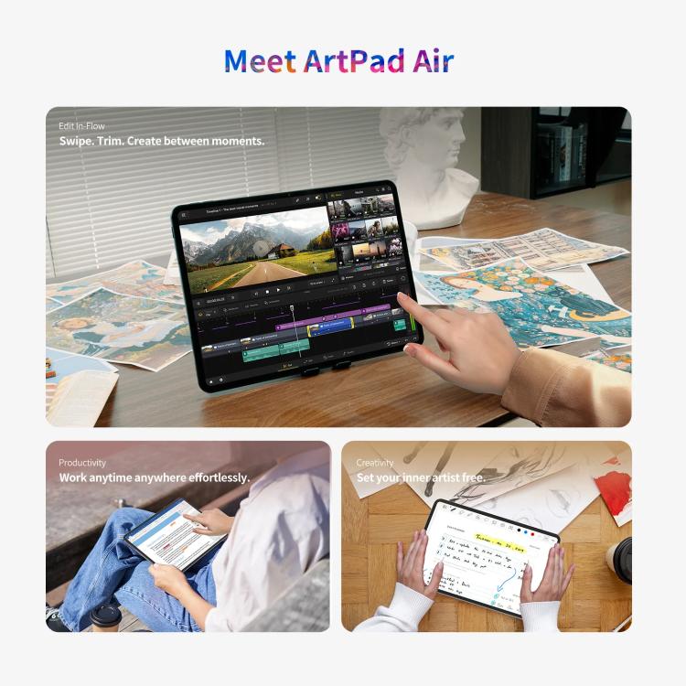 Teclast ArtPad Air Tablet PC, 8GB+128GB, 11 inch Android 15 MTK Helio G100 Octa Core, 4G Network Dual SIM, ArtPad Air