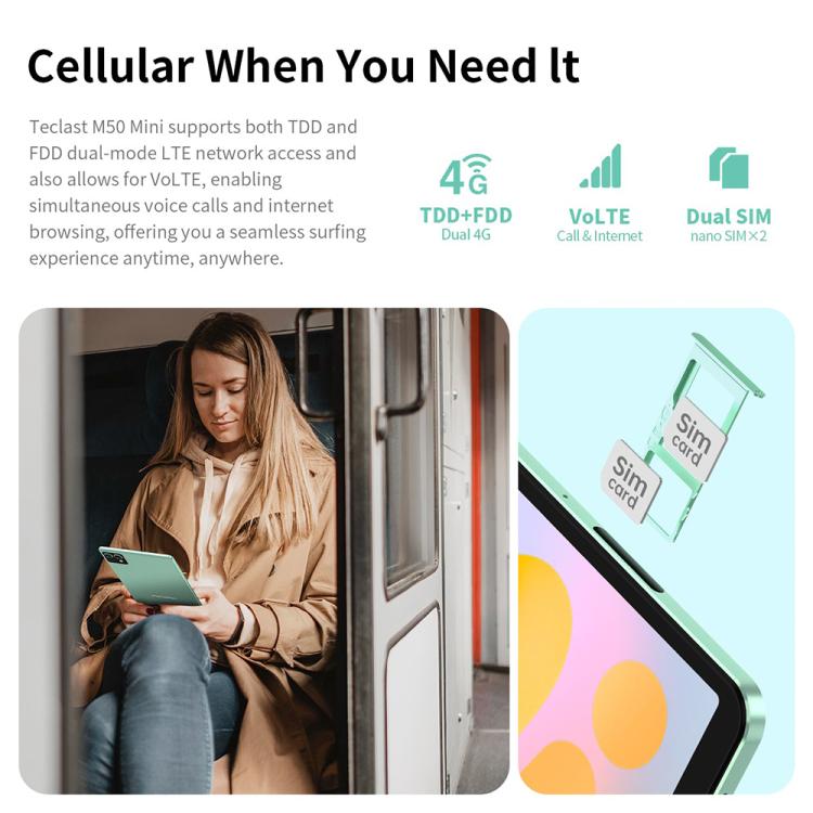 Teclast M50 Mini WiFi Tablet PC, 4GB+128GB, 8.7 inch Android 15 Unisoc T606 Octa Core, M50 Mini