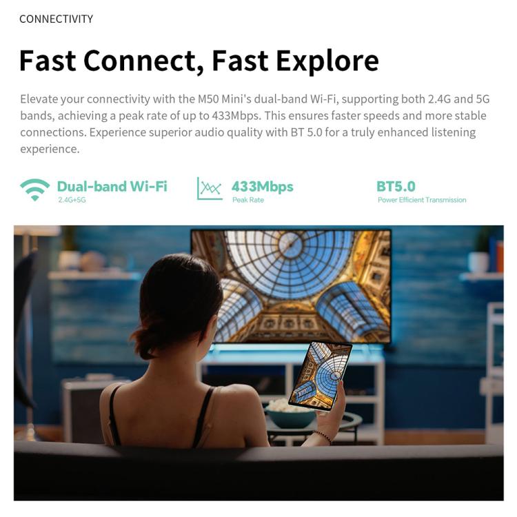 Teclast M50 Mini WiFi Tablet PC, 4GB+128GB, 8.7 inch Android 15 Unisoc T606 Octa Core, M50 Mini