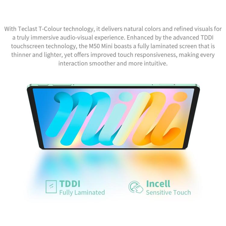 Teclast M50 Mini WiFi Tablet PC, 4GB+128GB, 8.7 inch Android 15 Unisoc T606 Octa Core, M50 Mini