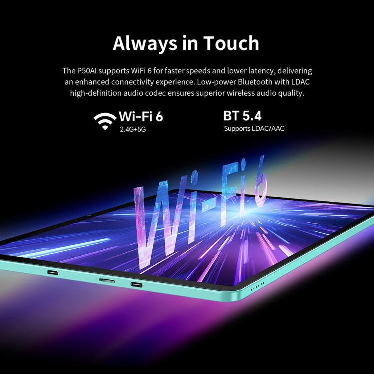 Teclast P50AI WiFi Tablet PC, 6GB+128GB, 11 inch Android 15 Allwinner A733 Octa Core with NPU, P50AI
