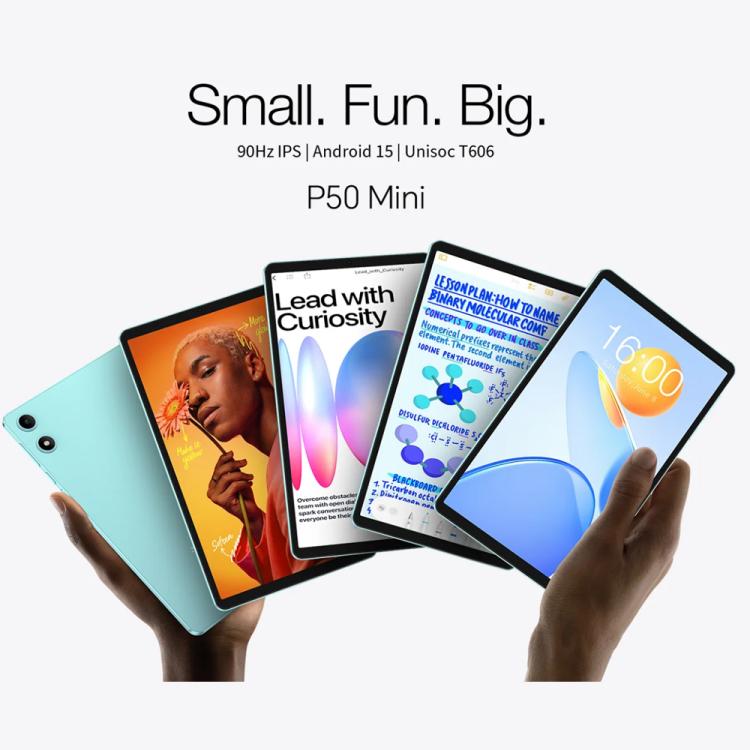 Teclast P50 Mini WiFi Tablet PC, 4GB+128GB, 8.7 inch Android 15 Unisoc T606 Octa Core, P50 Mini