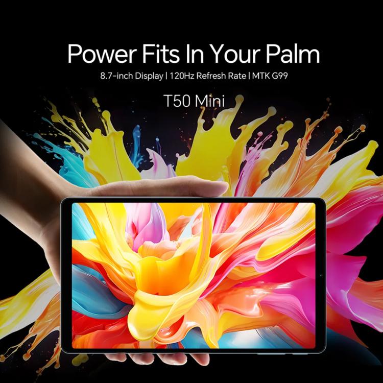 Teclast T50 Mini 4G LTE Tablet PC, 8GB+128GB, 8.7 inch Android 15 MediaTek Helio G99 Octa Core, Support Dual SIM, T50 Mini