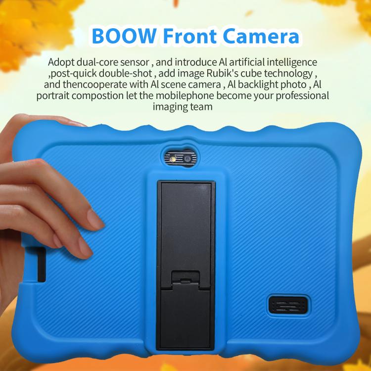 BDF T7 7 inch WiFi Kids Tablet PC with Silicone Case, 1GB+16GB, Android 8.1 MTK6735 Quad Core CPU, US Plug, 3GB+32GB