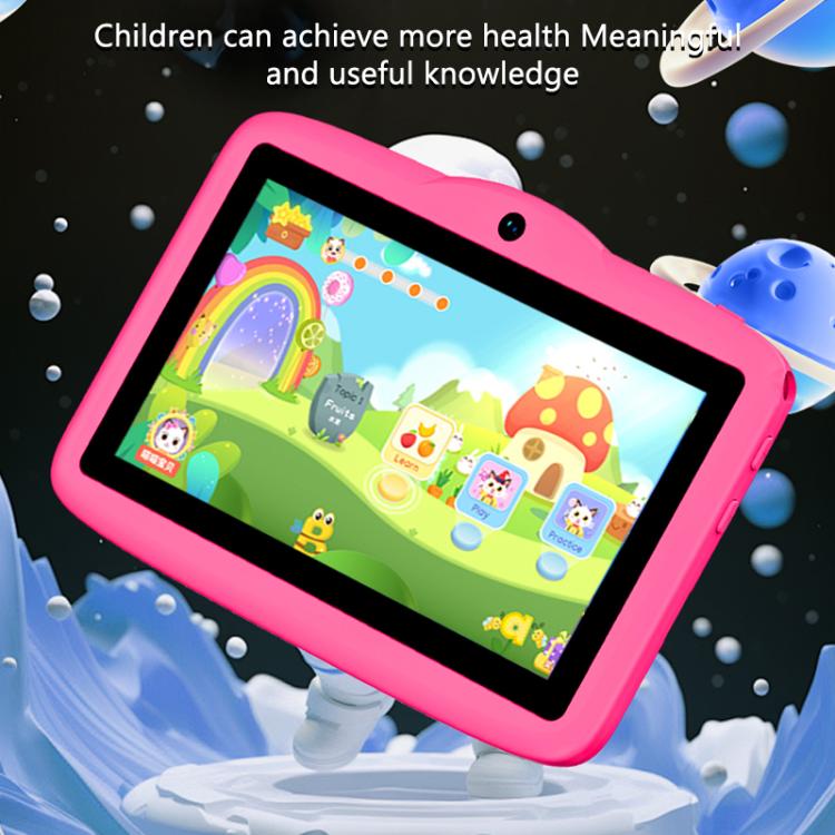 BDF 7 inch WiFi Kids Tablet PC with Mushroom Silicone Case, 2GB+32GB, Android 8.1 MTK6735 Quad Core CPU, US Plug, 4GB+64GB