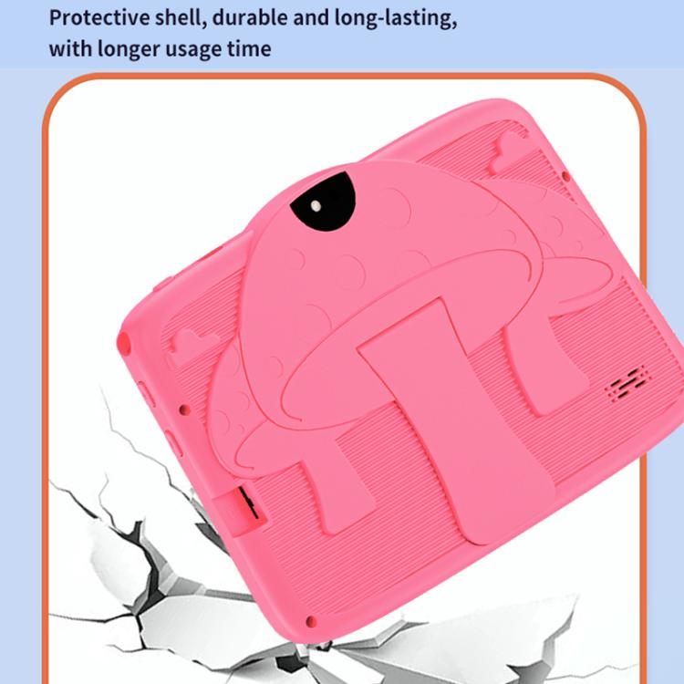 BDF 7 inch WiFi Kids Tablet PC with Mushroom Silicone Case, 2GB+32GB, Android 8.1 MTK6735 Quad Core CPU, US Plug, 4GB+64GB