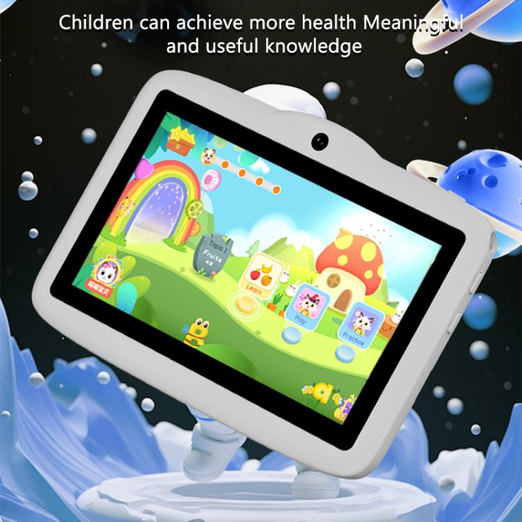BDF 7 inch WiFi Kids Tablet PC with Mushroom Silicone Case, 2GB+32GB, Android 8.1 MTK6735 Quad Core CPU, US Plug, 4GB+64GB